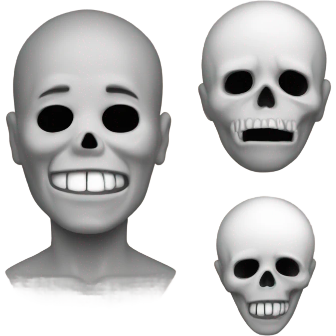 skull and sob emoji comnine emoji