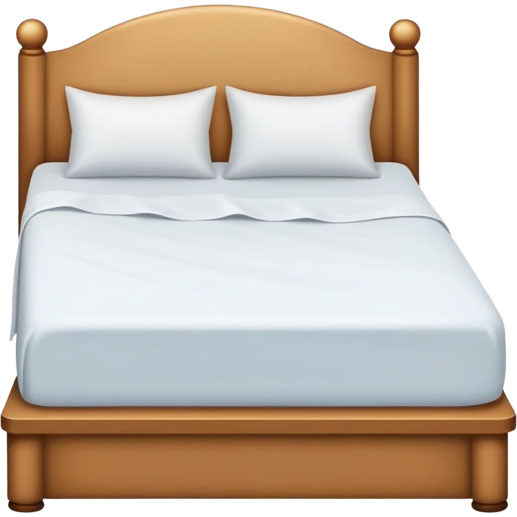 Bed with one side empty  emoji