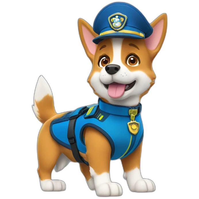 paw patrol corgi service dog emoji