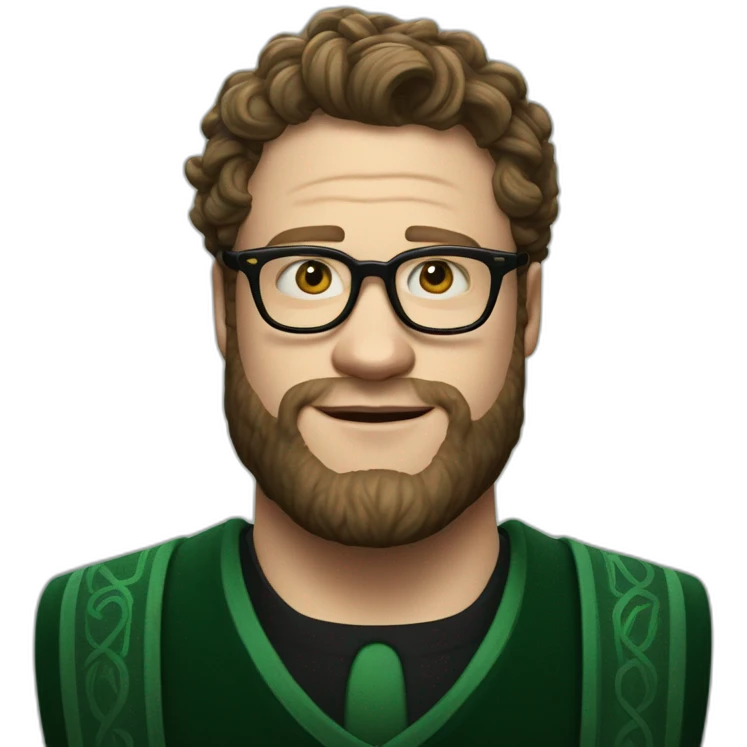 Slytherin Seth rogen emoji