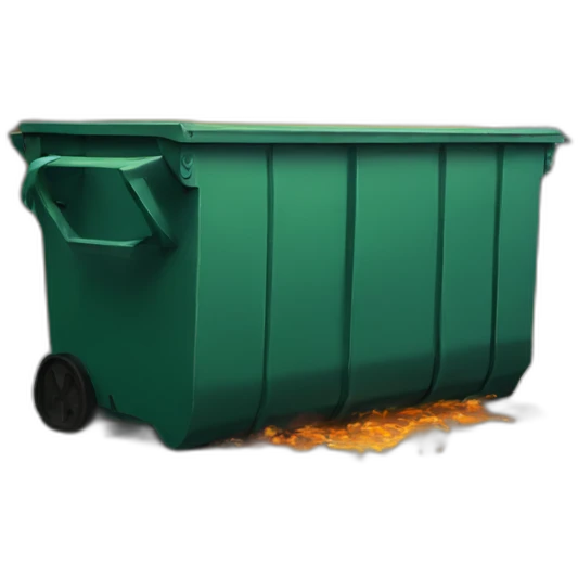 Dumpster fire emoji