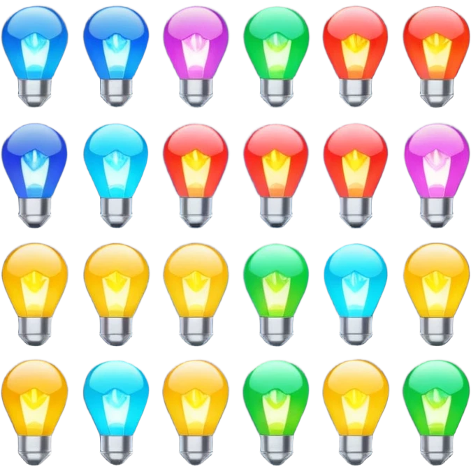 colorful  flash lights emoji