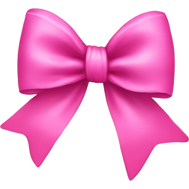 pink bow emoji