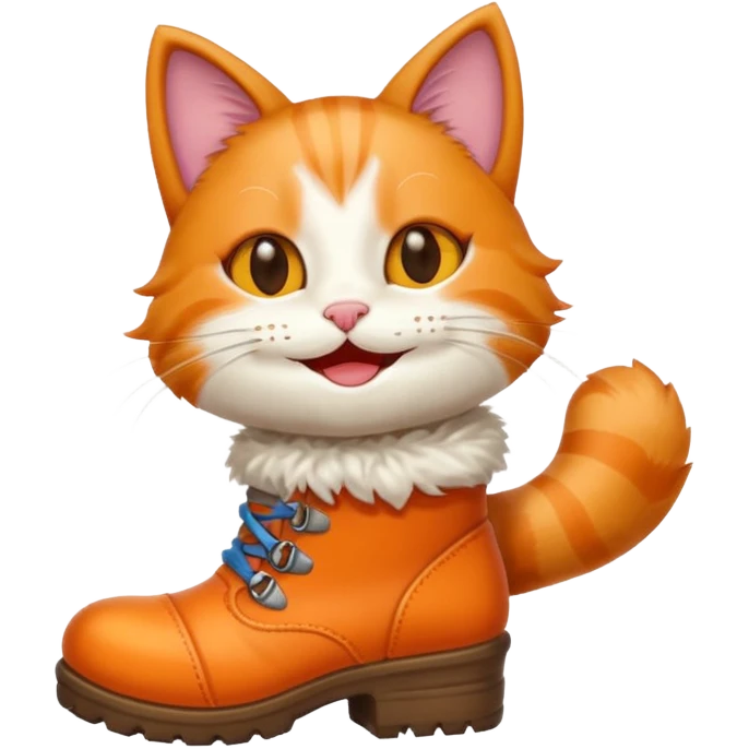 crea un emoji del gatto con gli stivali emoji