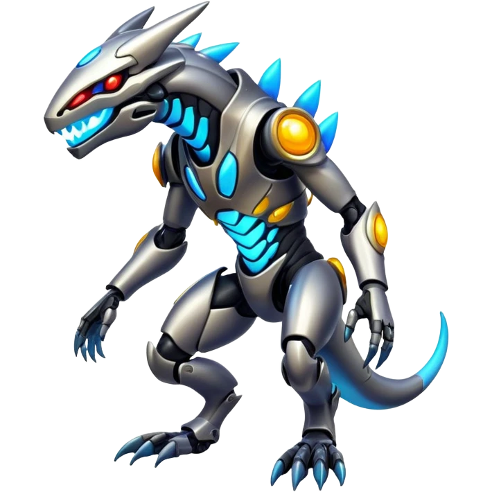  Glowing futuristic cyber-Protogen-Fakémon-Vernid-creature (full body) emoji