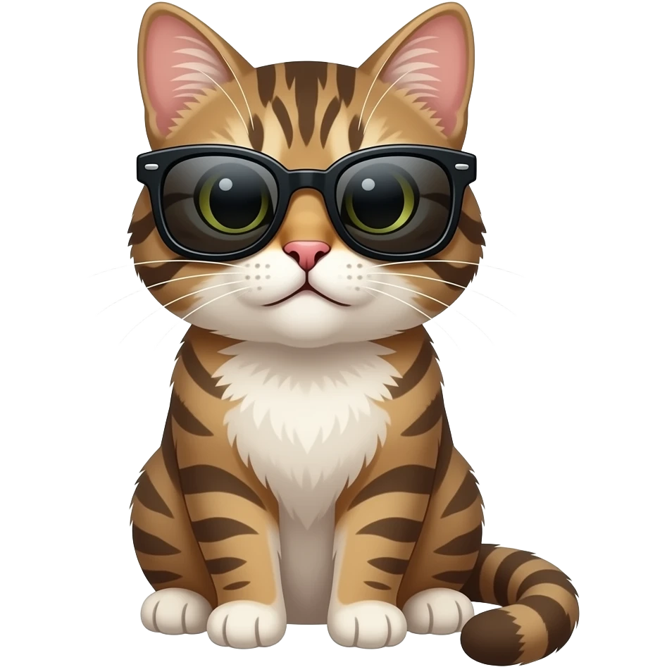 Cat wearing sunglasses emoji