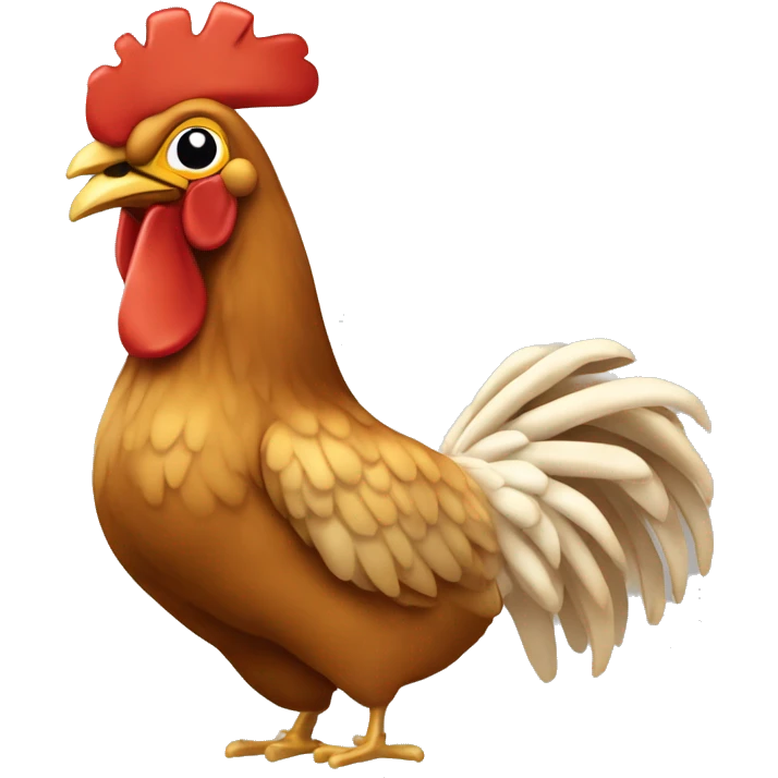 Frango frito na caixa emoji