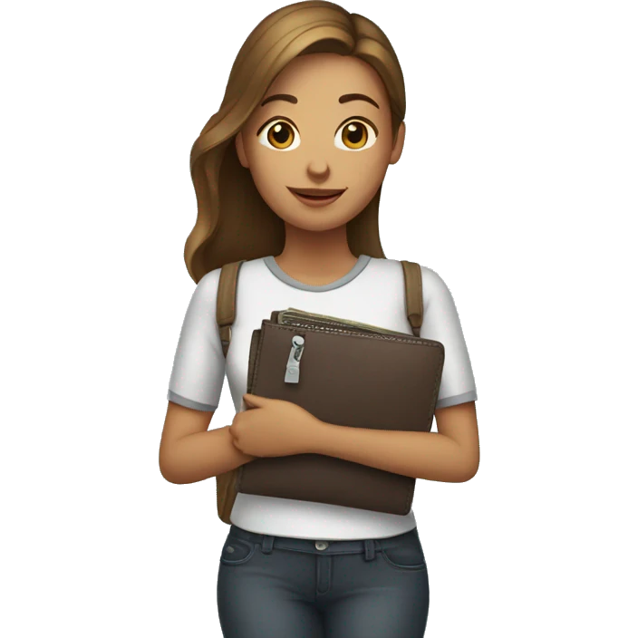 girl with wallet in hand emoji