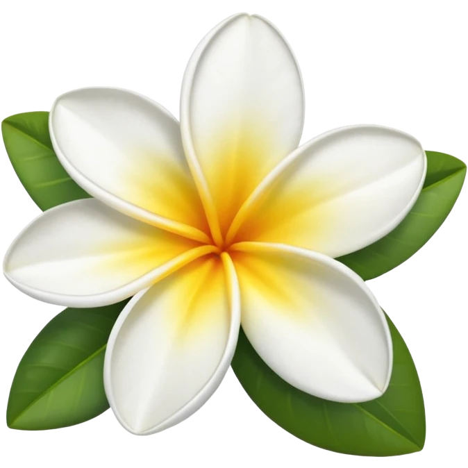 Frangipani flower emoji emoji