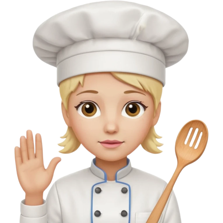 pink blonde chef emoji