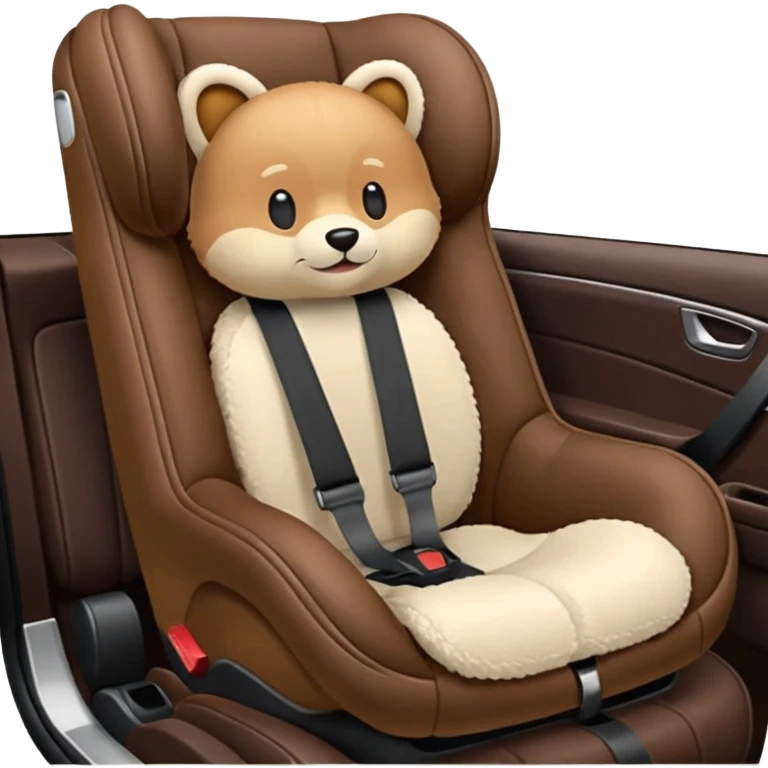 Fur-lined car seat emoji