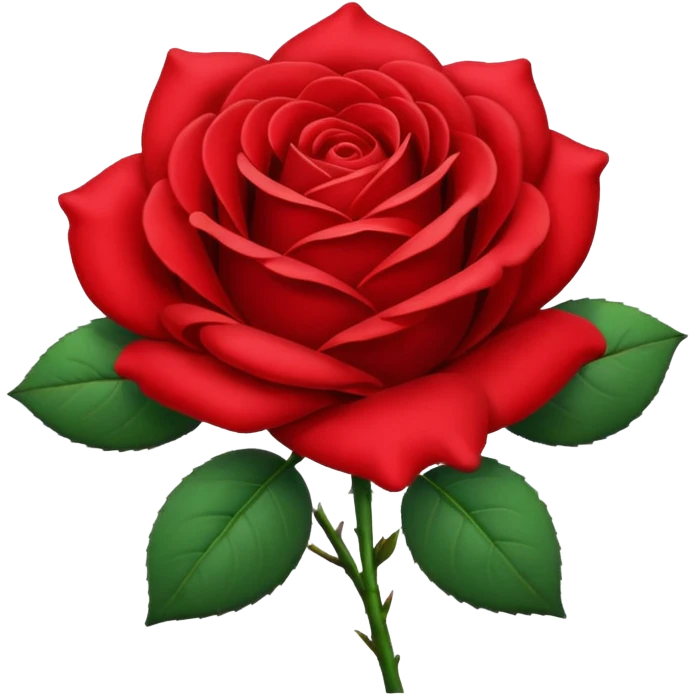 Red rose emoji
