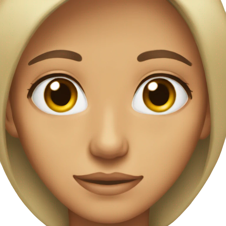 Pretty light brown eyes emoji