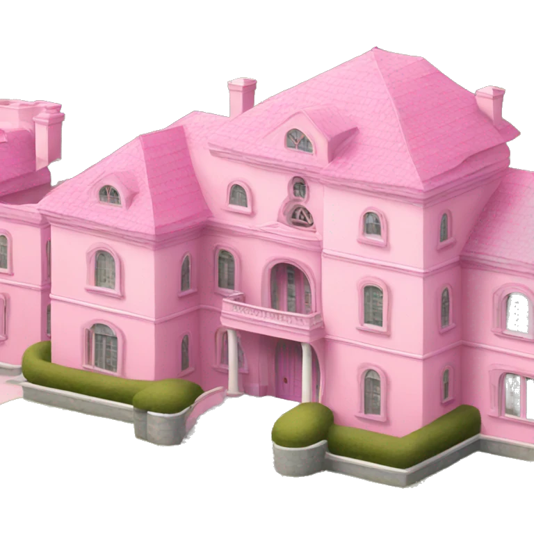 Pink mansion emoji