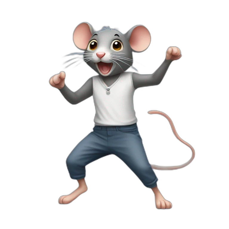 Un rat qui danse emoji