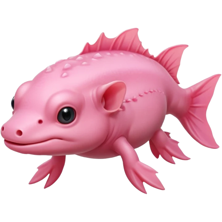 cute mexican pink axolotl emoji