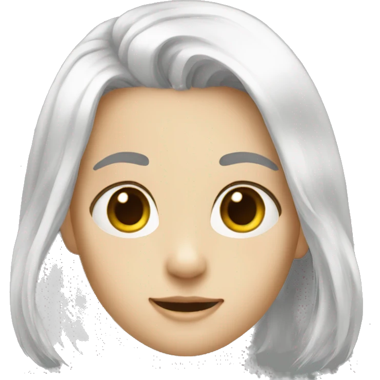 dauhter white hair emoji