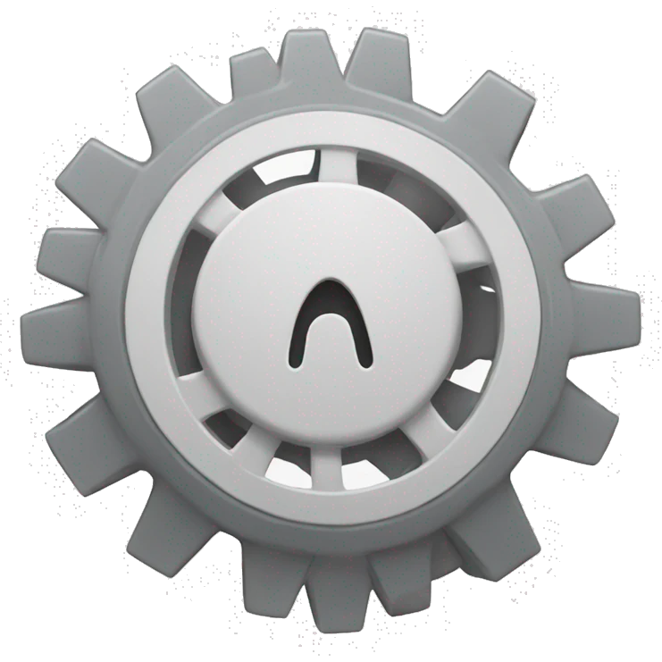 white gear emoji
