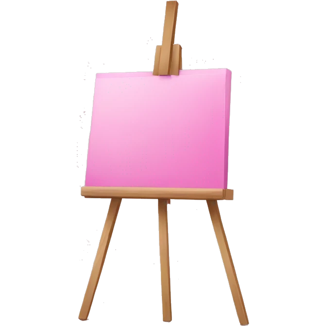 Pink easel  emoji