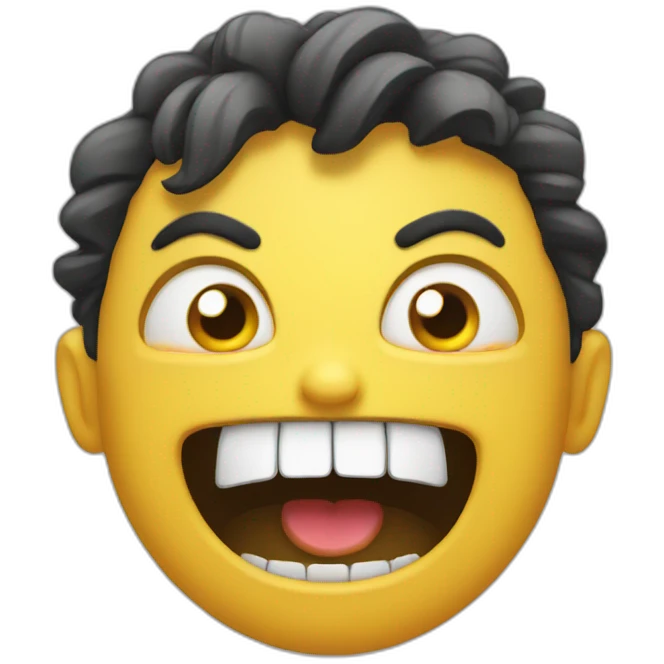 Angry but laughing  emoji