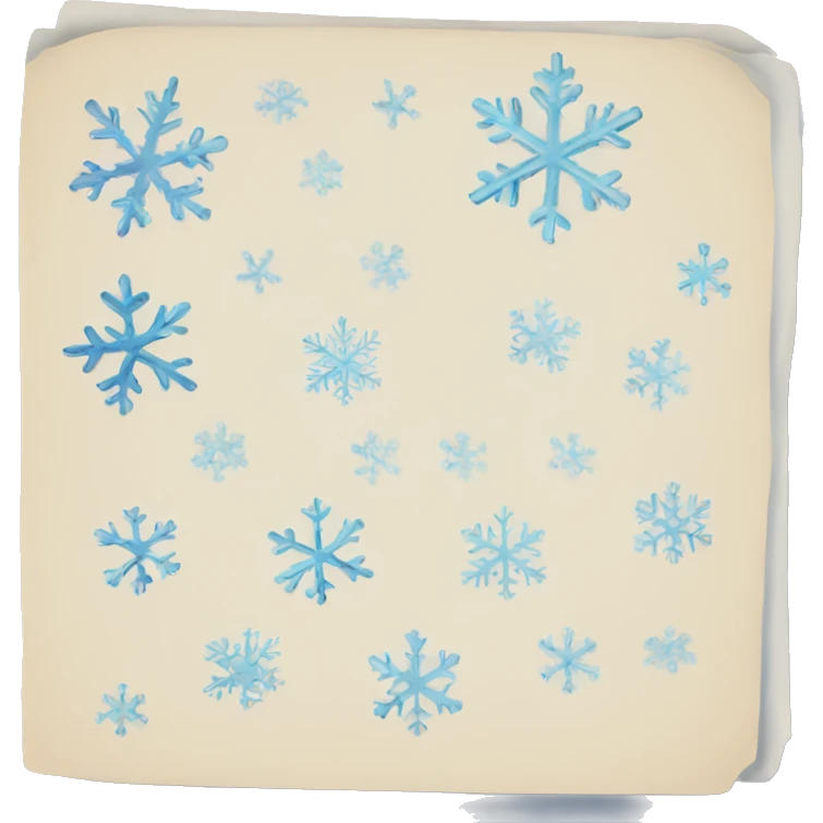 notes and snowflakes emoji