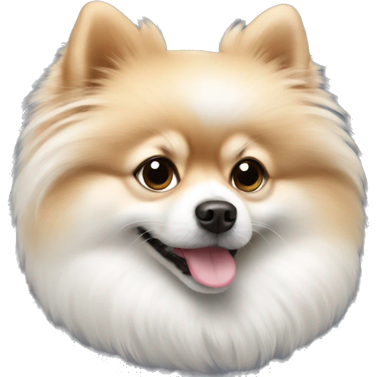 Pomeranian white  emoji