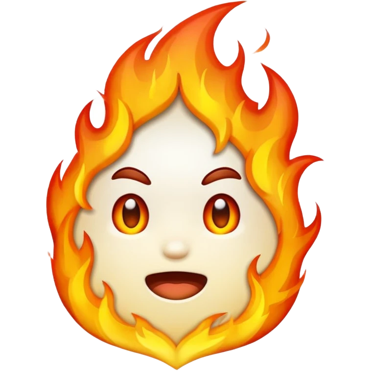 Whitr fire emoji