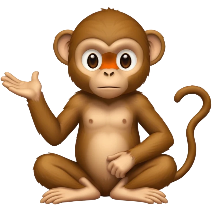 Monkey crossing arms emoji