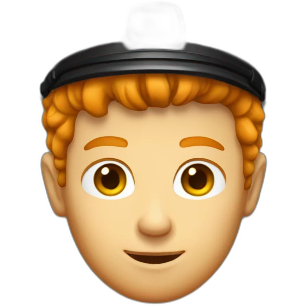 ginger man taxi driver emoji