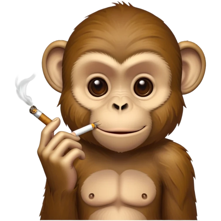 Monkey smoking blunt  emoji