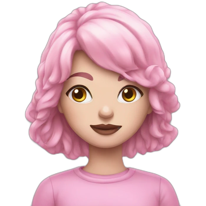 Pink art emoji