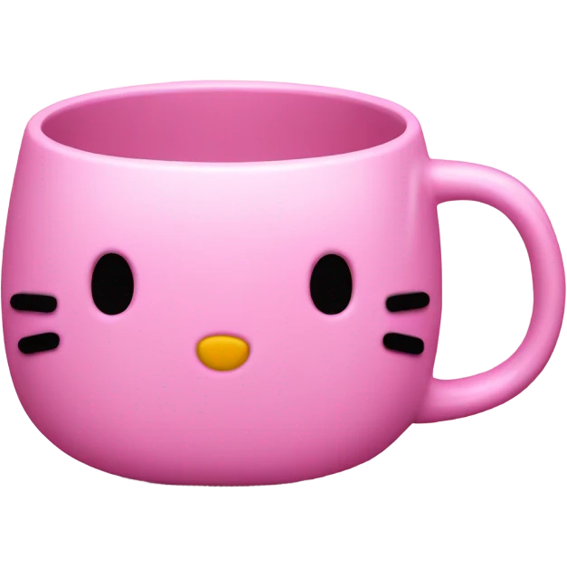 pink hello kitty mug emoji