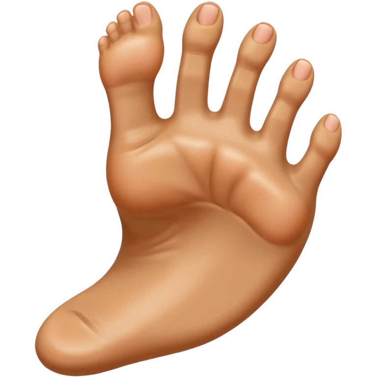 ступня махает привет emoji