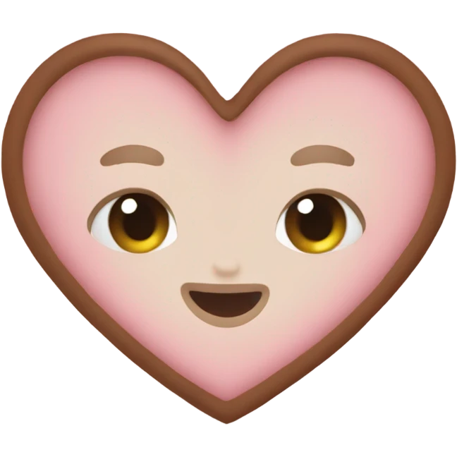 💞 this heart brown emoji