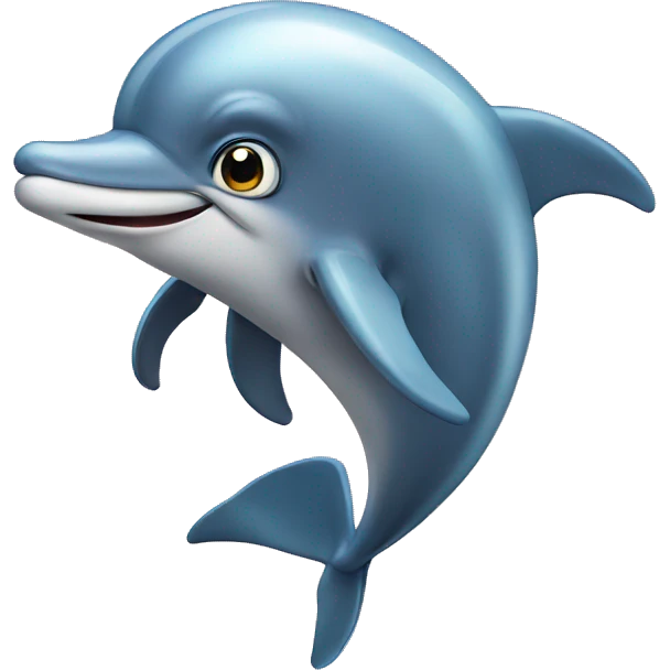 Dolphin with huge eyes  emoji
