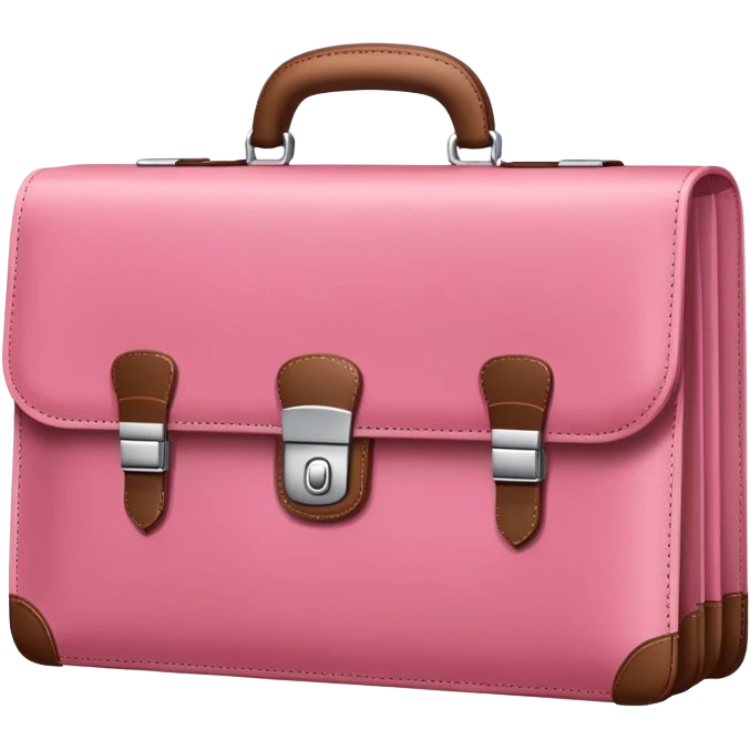 pink business briefcase emoji
