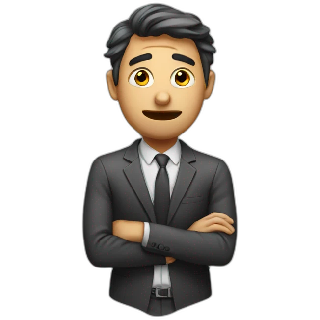 an accountant in despair emoji