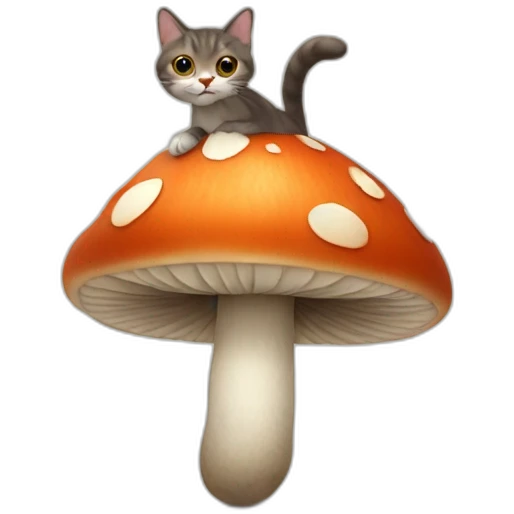 Cat like a mushroom emoji