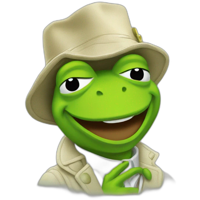 Cash money Kermit emoji