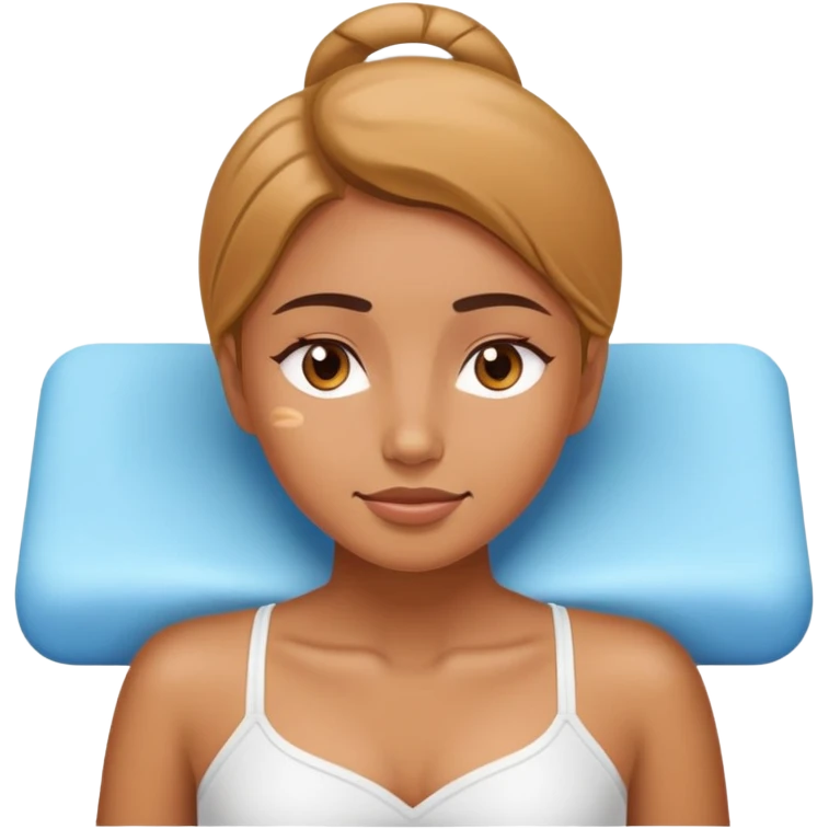 A girl that getting an massage emoji