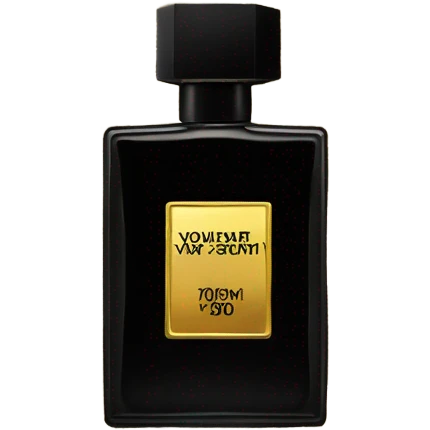 black ysl perfume emoji