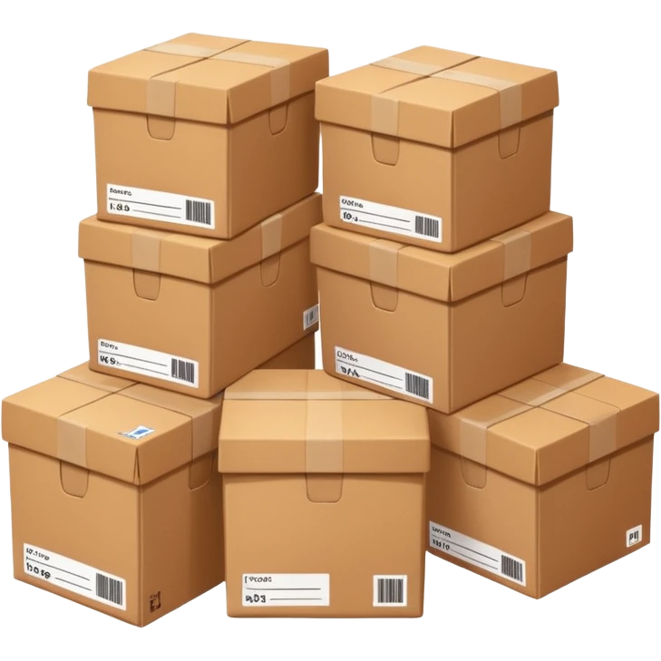 create a realistic emoji showing logistics in a efficent way emoji