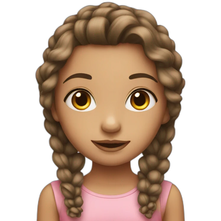 Cute pretty girl emoji
