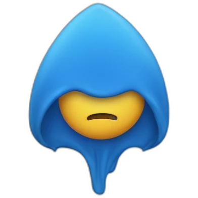Cœur brisé bleu emoji