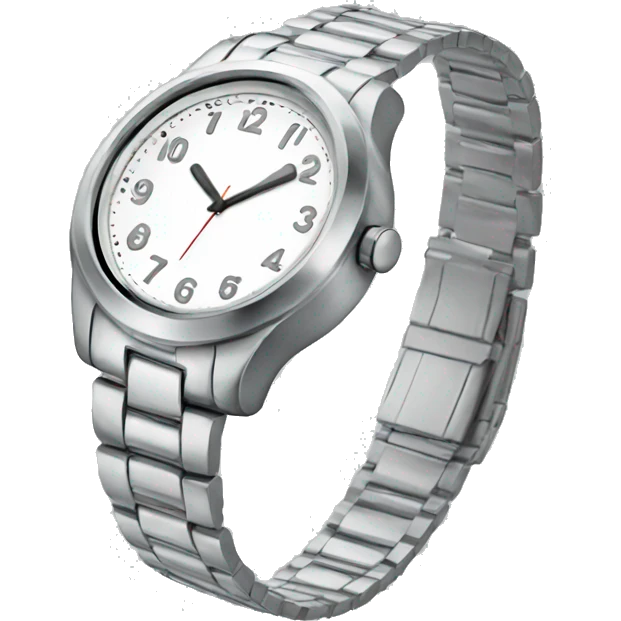 silver watch emoji