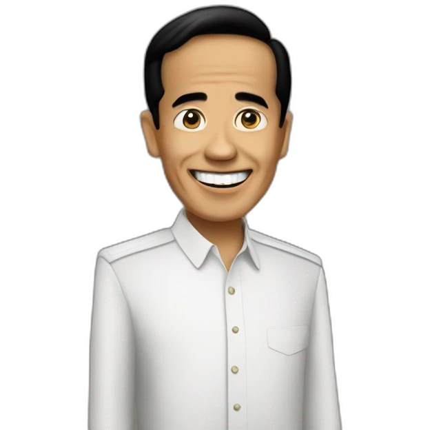 Jokowi say hello emoji