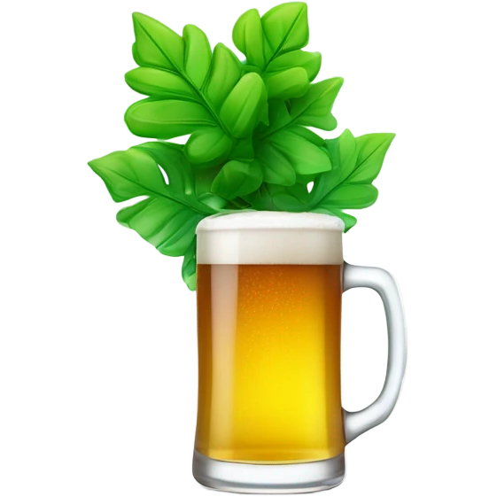 potted plant + beer emoji