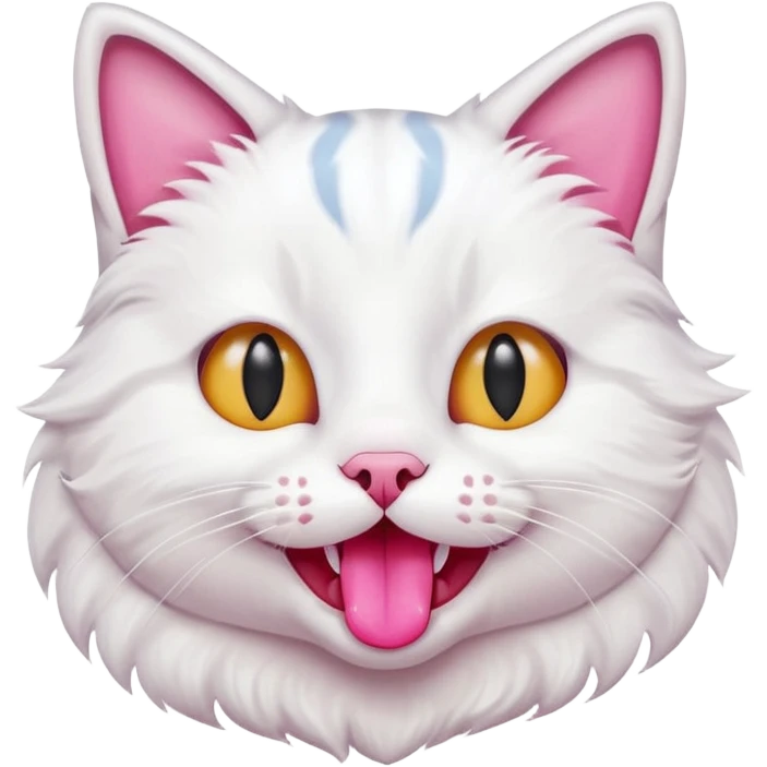 Cat with jawline mewing emoji