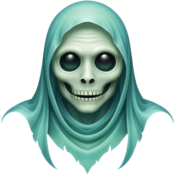 Diaphanous Transparent Spectral Ghoul Aesthetic Deco emoji
