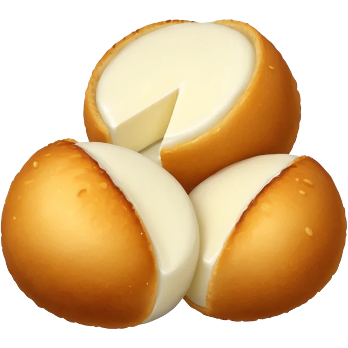 Mozzarella cheese balls emoji